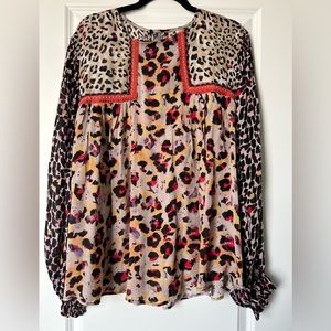 Anthropologie stunning blouse! Like new worn once 1x